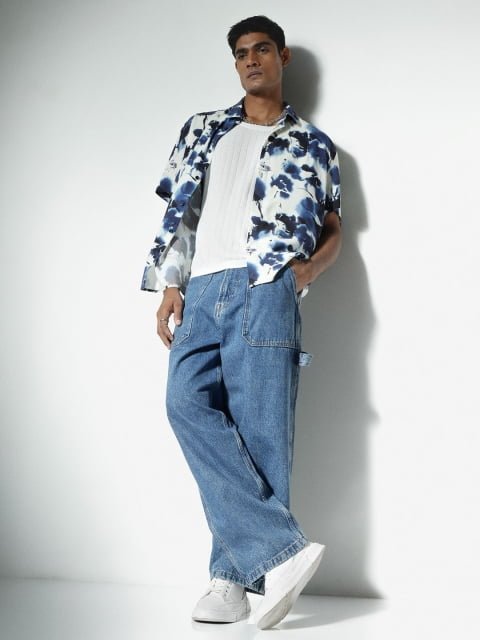 H&M Relaxed Fit Printed Shirt