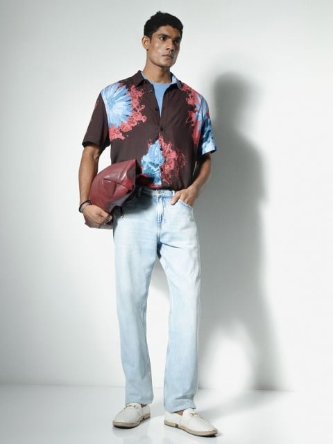 H&M Relaxed Fit Printed Shirt