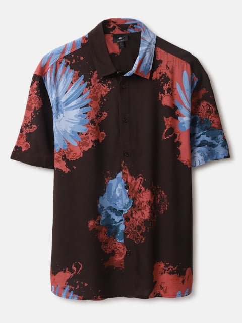 H&M Relaxed Fit Printed Shirt