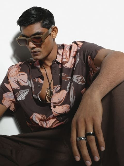 H&M Relaxed Fit Printed Shirt