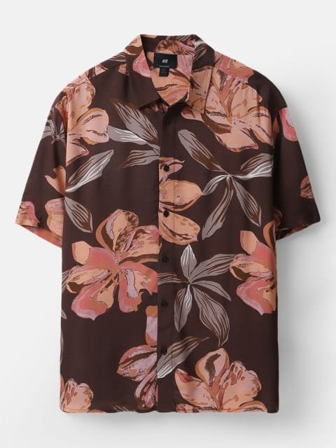 H&M Relaxed Fit Printed Shirt