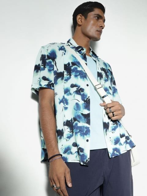 H&M Relaxed Fit Printed Shirt