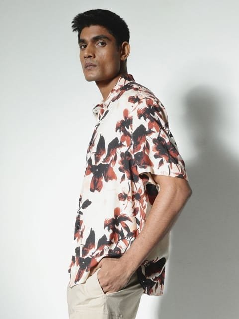 H&M Relaxed Fit Printed Shirt