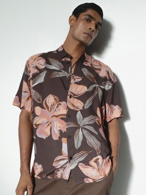 H&M Relaxed Fit Printed Shirt