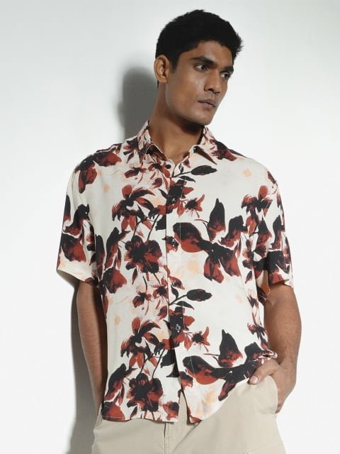 H&M Relaxed Fit Printed Shirt