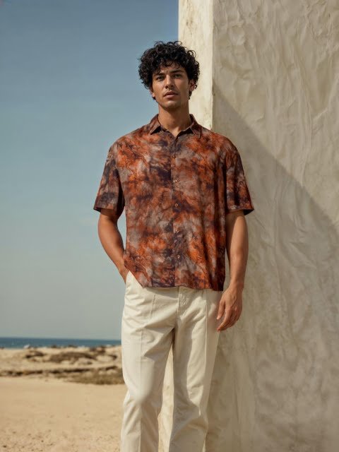 H&M Relaxed Fit Printed Shirt