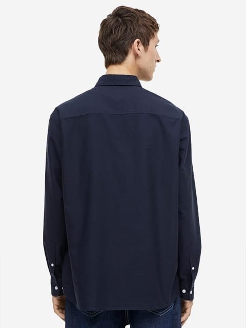 H&M Relaxed Fit Pure Cotton Oxford Shirt