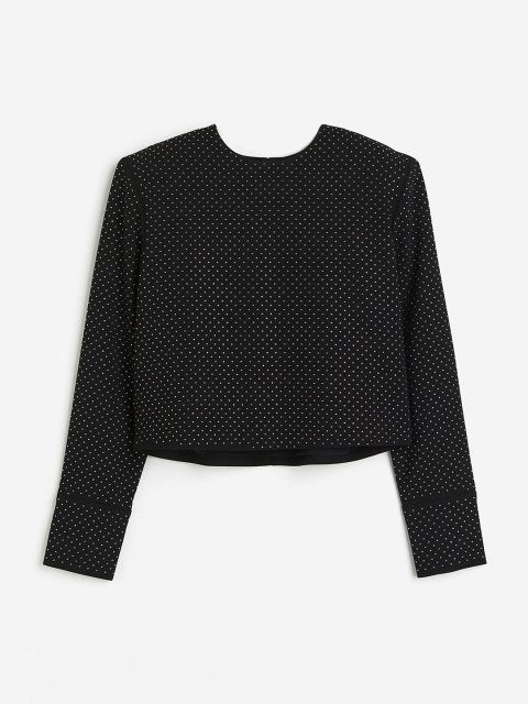 H&M Rhinestone-Embellished Blouse