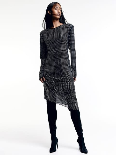 H&M Rhinestone-Embellished Dress