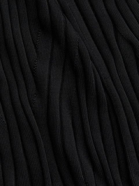 H&M Rib-Knit Polo-Neck Dress