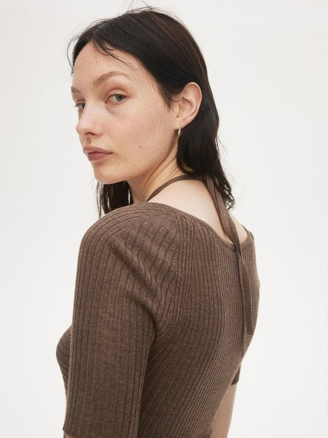 H&M Rib-Knit Tie-Detail Dresses