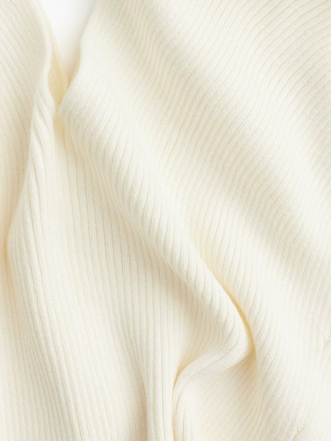 H&M Rib-Knit V-Neck Top