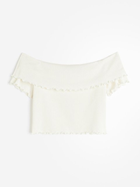 H&M Ribbed Bardot Top