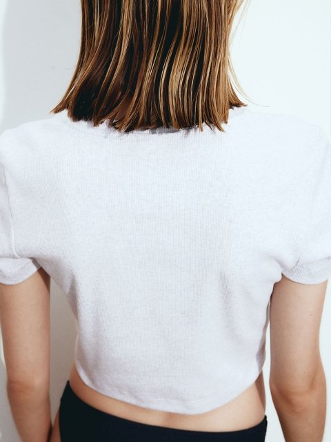 H&M Ribbed Jersey Top