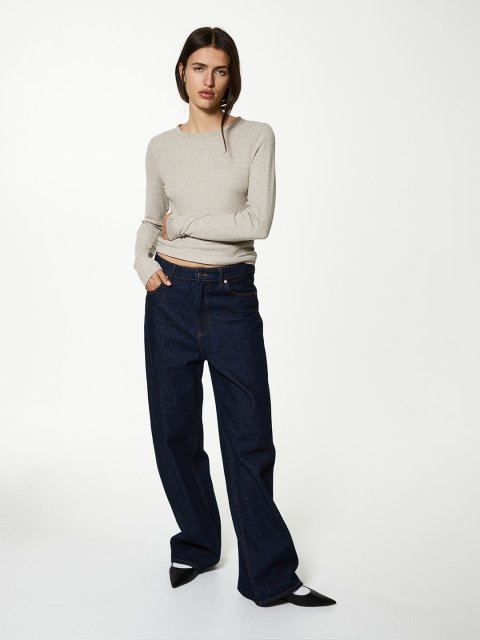 H&M Ribbed Modal-Blend Top