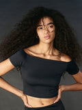 H&M Ribbed Off-The-Shoulder Top