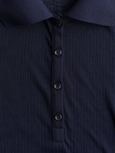 H&M Ribbed Polo Shirt
