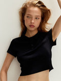 H&M Ribbed Polo Shirt