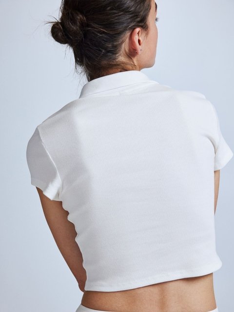 H&M Ribbed Polo Shirt