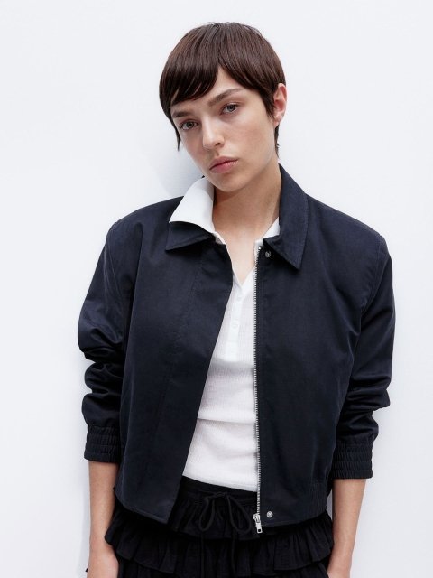 H&M Ribbed Polo Top