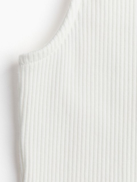 H&M Ribbed Sleeveless Hoodie