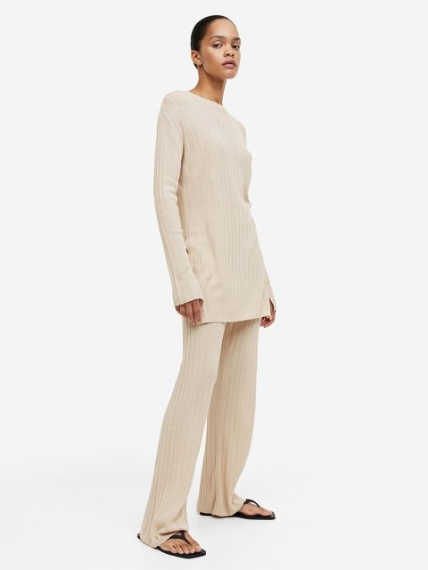 H&M Ribbed Viscose-Blend Top
