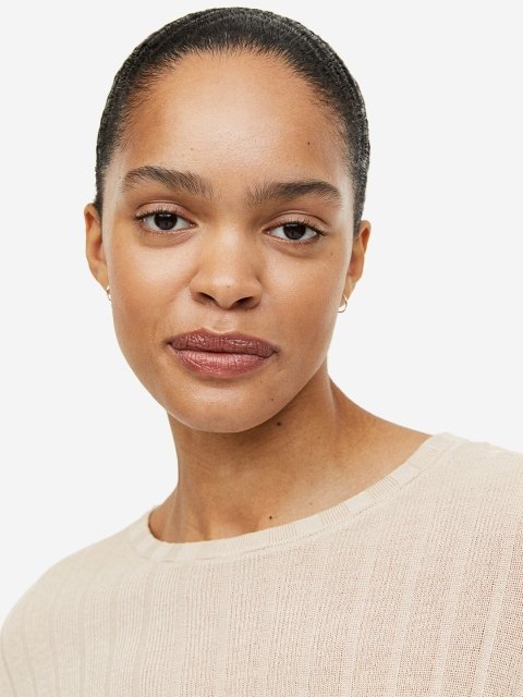H&M Ribbed Viscose-Blend Top
