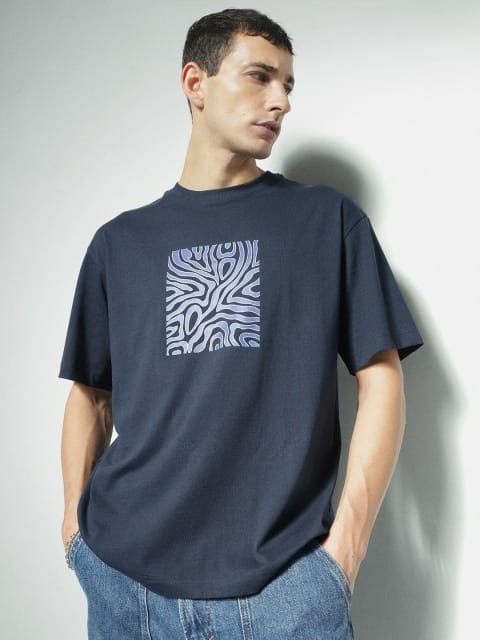 H&M Round Neck Printed T-Shirt