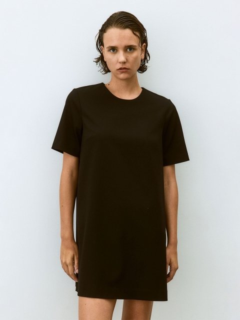 H&M Round Neck T-shirt Mini Dresses