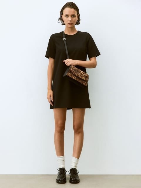 H&M Round Neck T-shirt Mini Dresses