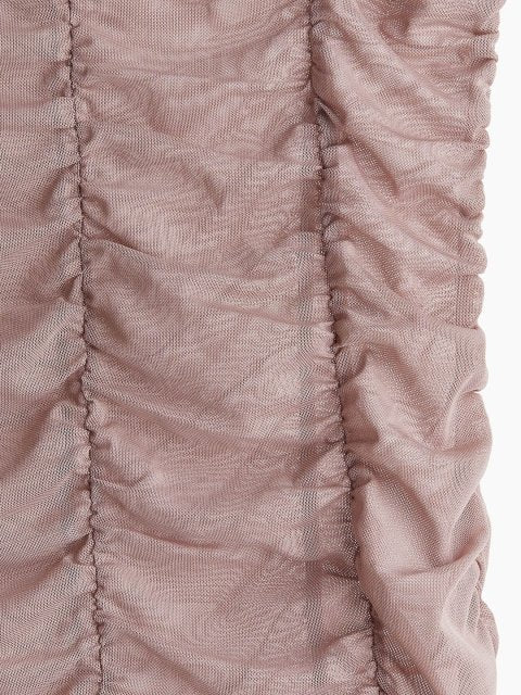 H&M Ruched Mesh Top