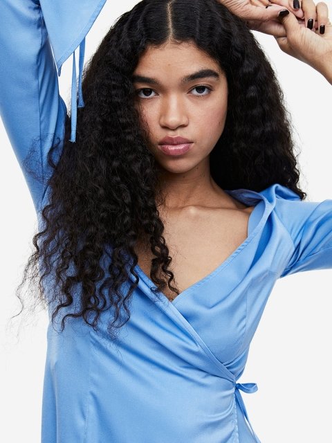 H&M Satin Wrap Dresses
