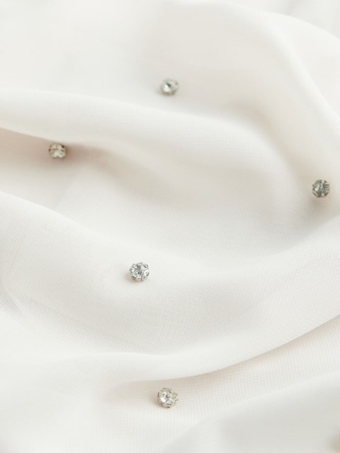 H&M Sheer Embellished Slip Dress