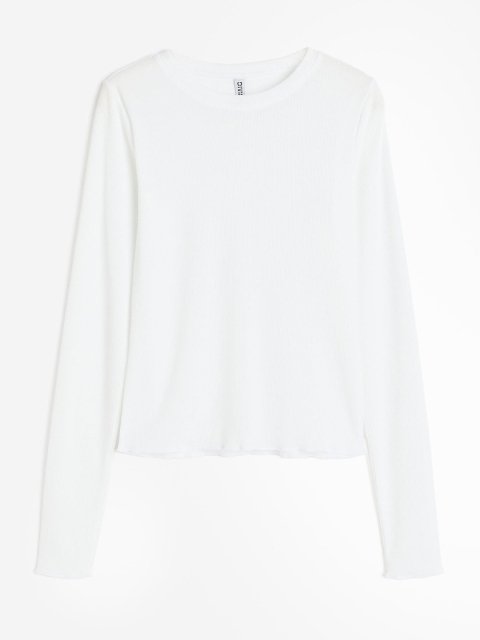 H&M Sheer Ribbed Top