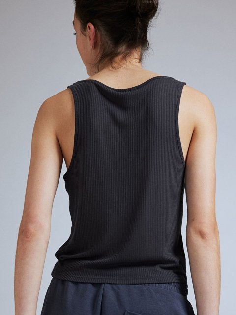 H&M Sheer Ribbed Vest Top