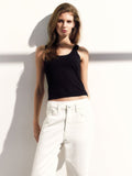 H&M Sheer Ribbed Vest Top