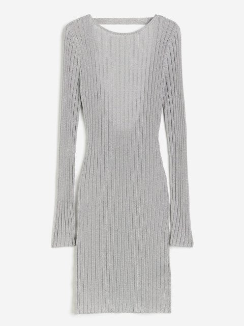 H&M Shimmering Open-Back Dress