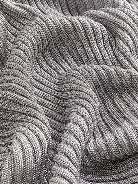 H&M Shimmering Rib-Knit Dress