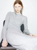 H&M Shimmering Rib-Knit Dress