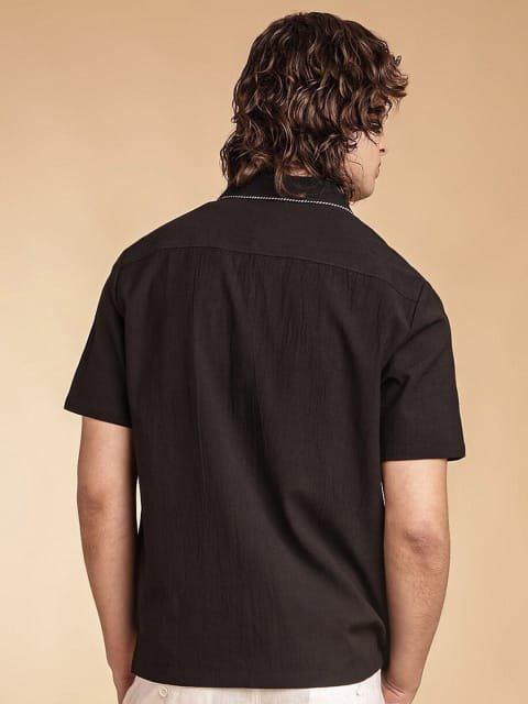 H&M Short-Sleeved Cotton Shirt