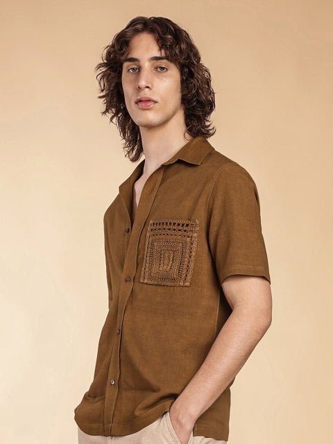 H&M Short-Sleeved Cotton Shirt