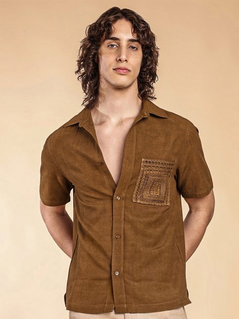 H&M Short-Sleeved Cotton Shirt