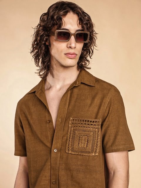 H&M Short-Sleeved Cotton Shirt