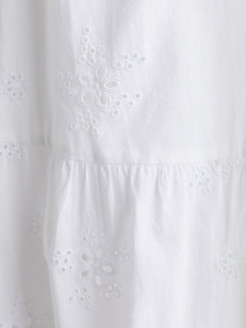 H&M Sleeveless Cotton Broderie Anglaise Dress