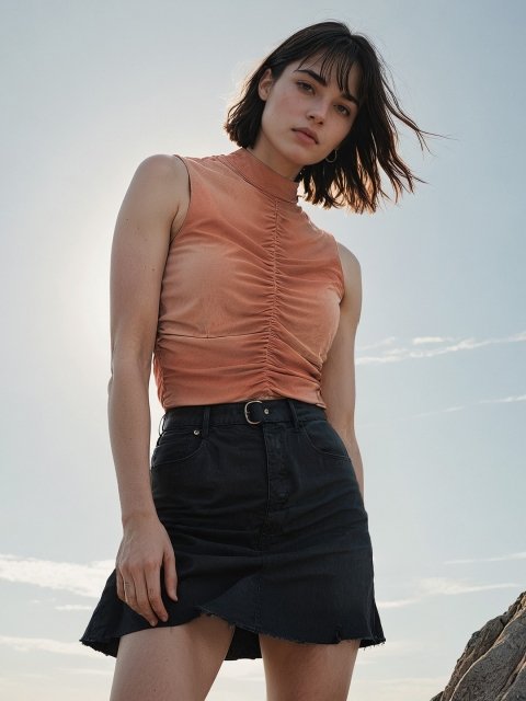 H&M Sleeveless Tie Dye Top