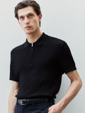 H&M Slim Fit Cable-Knit Polo Shirt