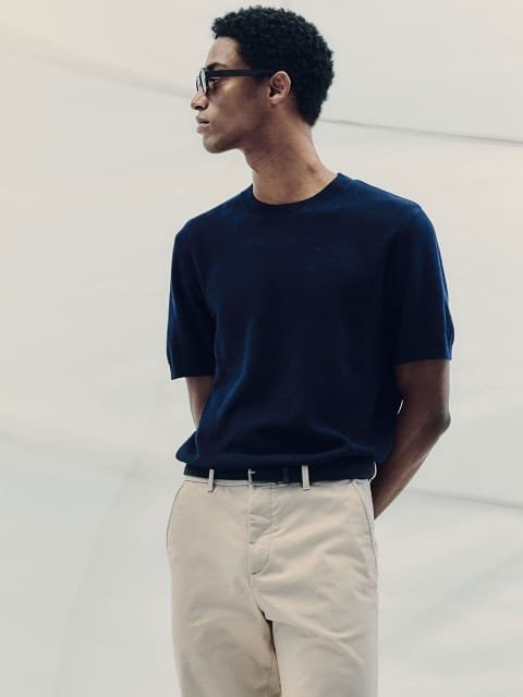 H&M Slim Fit Cotton Chino Trousers