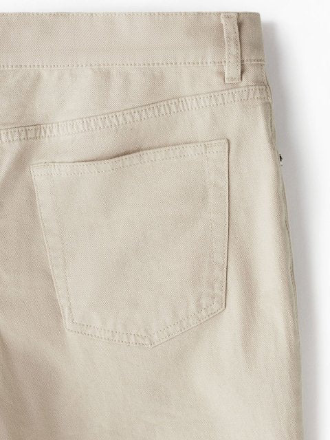 H&M Slim Fit Cotton Twill Shorts