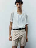 H&M Slim Fit Cotton Twill Shorts