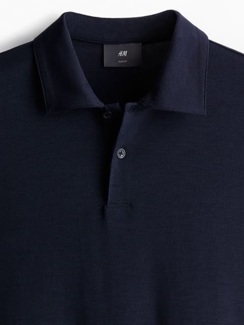 H&M Slim Fit Lyocell Polo Shirt